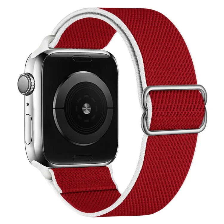 Correia de Substituição em Nylon de Alta Elasticidade para Apple Watch Series, 7 41mm / 6 & SE & 5 & 4 40mm / 3 & 2 & 1 38mm, 7 45mm / 6 & SE & 5 & 4 44mm / 3 & 2 & 1 42mm