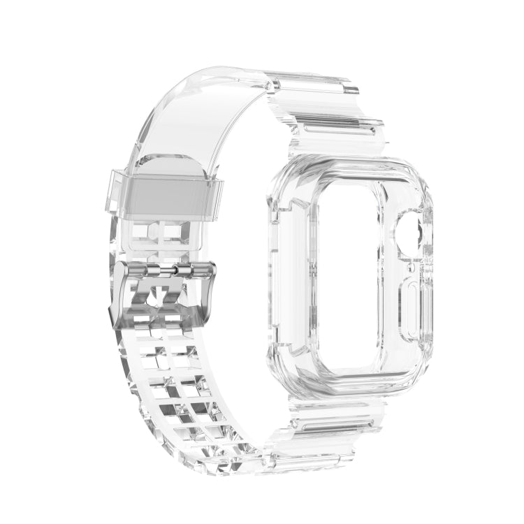Silicone Integrated Replacement Strap Watchband For Apple Watch Series, 7 41mm / 6 & SE & 5 & 4 40mm / 3 & 2 & 1 38mm, 7 45mm / 6 & SE & 5 & 4 44mm / 3 & 2 & 1 42mm