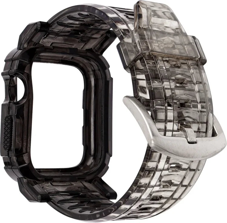 Correia integrada em TPU degradê para Apple Watch Series 9 / 8 / 7 45mm / 6 / 5 / 4 / Watch SE 44mm / Watch 42mm, para Apple Watch Series 9 / 8 / 7 45mm / 6 / 5 / 4 / Watch SE 44mm / Watch 42mm