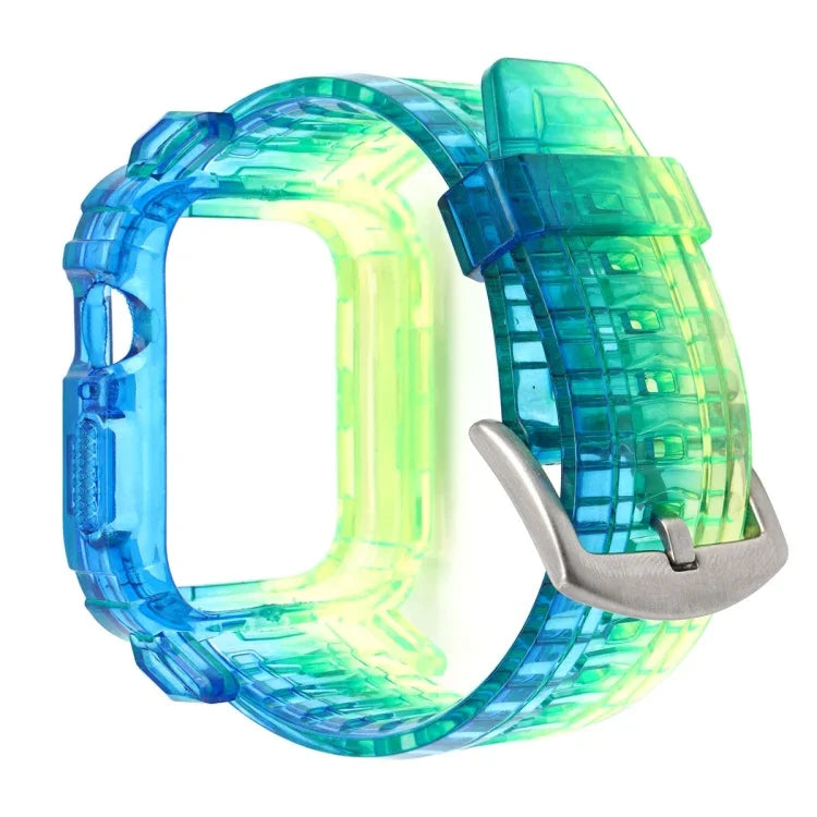 Correia integrada em TPU degradê para Apple Watch Series 9 / 8 / 7 45mm / 6 / 5 / 4 / Watch SE 44mm / Watch 42mm, para Apple Watch Series 9 / 8 / 7 45mm / 6 / 5 / 4 / Watch SE 44mm / Watch 42mm