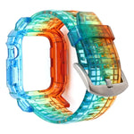 Correia integrada em TPU degradê para Apple Watch Series 9 / 8 / 7 45mm / 6 / 5 / 4 / Watch SE 44mm / Watch 42mm, para Apple Watch Series 9 / 8 / 7 45mm / 6 / 5 / 4 / Watch SE 44mm / Watch 42mm