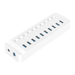 ORICO CT2U3-10AB-WH HUB USB multiportas 10 em 1 com tiras de plástico e interruptores individuais, CT2U3-10AB-BK ficha AU, CT2U3-10AB-WH ficha AU, CT2U3-10AB-BK ficha UK, CT2U3-10AB-WH ficha UK, CT2U3-10AB-BK ficha UE, CT2U3-10AB-WH ficha UE