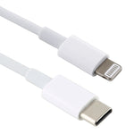 Cabo de carregamento rápido USB-C / Type-C para 8 pinos PD 12W 5V/2A, comprimento do cabo: 1m, 12W 5V/2A