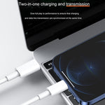 Cabo de carregamento rápido USB-C / Type-C para 8 pinos PD 12W 5V/2A, comprimento do cabo: 1m, 12W 5V/2A