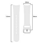 Correia de Substituição Universal em Silicone Colorida com Fivela, Para Samsung Galaxy Watch4 40mm, Para Samsung Galaxy Watch4 44mm, Para Samsung Galaxy Watch4 Classic 42mm, Para Samsung Galaxy Watch4 Classic 46mm
