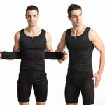 Colete Modelador Desportivo Masculino em Neopreno para Corpo, Cintura e Corset Modelador, S, M, L, XL, XXL, XXXL