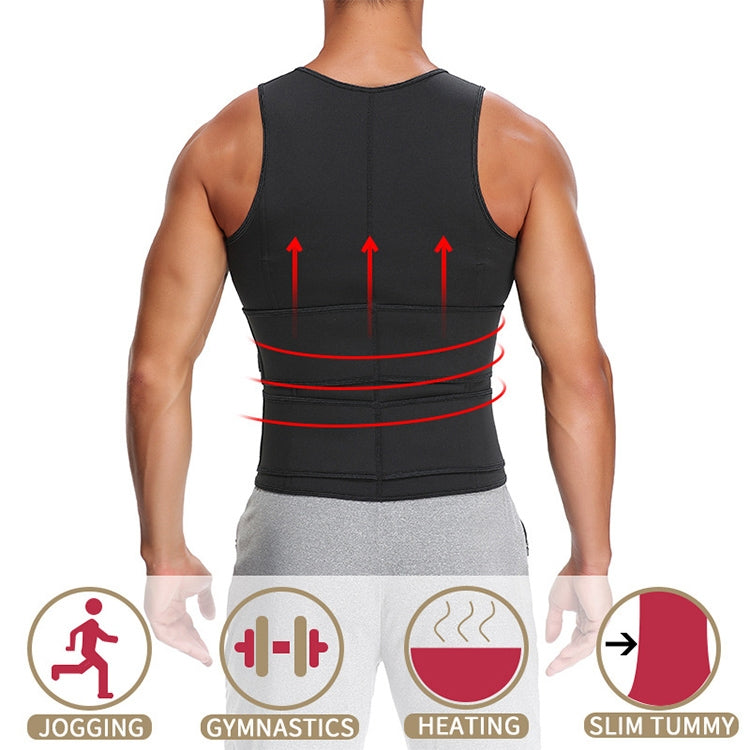 Colete Modelador Desportivo Masculino em Neopreno para Corpo, Cintura e Corset Modelador, S, M, L, XL, XXL, XXXL