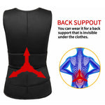 Colete Modelador Desportivo Masculino em Neopreno para Corpo, Cintura e Corset Modelador, S, M, L, XL, XXL, XXXL