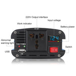 Carmaer 1200W Car Smart Multi-function Digital Display Inverter Household Power Converter, 12V to 220V 1200W, 24V to 220V 1200W, 48V to 220V 1200W