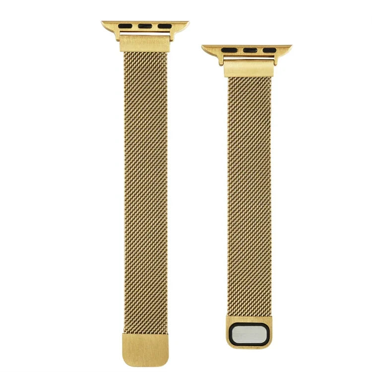 Correia de substituição Milan de secção dupla para cintura pequena para Apple Watch Series, 7 45mm / 6 & SE & 5 & 4 44mm / 3 & 2 & 1 42mm, 7 41mm / 6 & SE & 5 & 4 40mm / 3 & 2 & 1 38mm