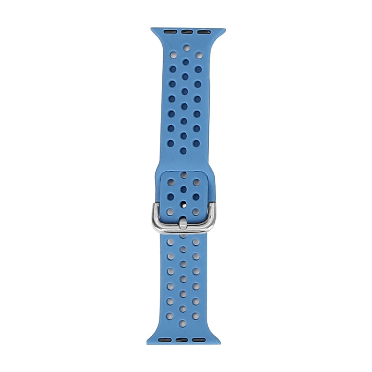 Correia de substituição em silicone para Apple Watch Series, 7 45mm / 6 & SE & 5 & 4 44mm / 3 & 2 & 1 42mm