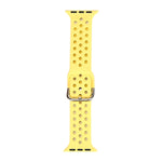 Correia de substituição em silicone para Apple Watch Series, 7 45mm / 6 & SE & 5 & 4 44mm / 3 & 2 & 1 42mm