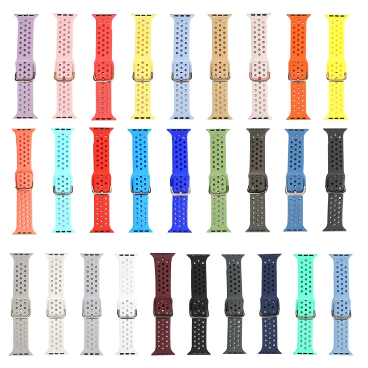 Correia de substituição em silicone para Apple Watch Series, 7 45mm / 6 & SE & 5 & 4 44mm / 3 & 2 & 1 42mm