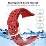 Correia de substituição em silicone para Apple Watch Series, 7 45mm / 6 & SE & 5 & 4 44mm / 3 & 2 & 1 42mm