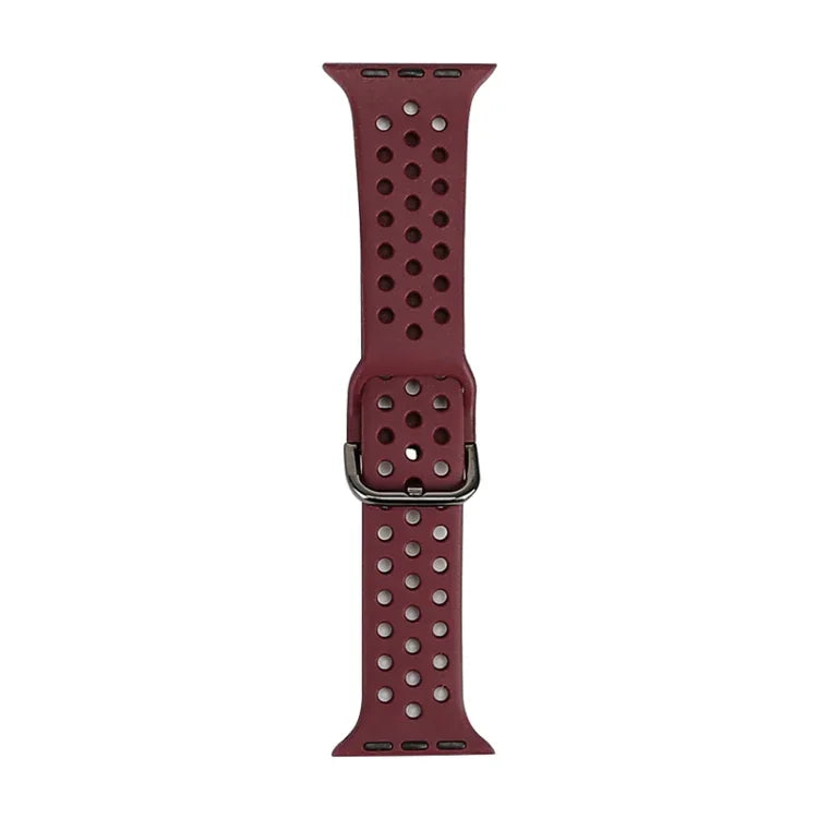 Correia de substituição em silicone para Apple Watch Series, 7 41mm / 6 & SE & 5 & 4 40mm / 3 & 2 & 1 38mm