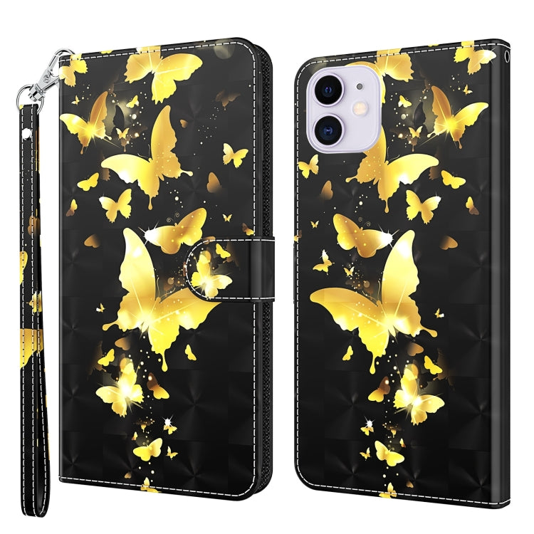 3D Painting Pattern Horizontal Flip TPU + PU Leather Case with Holder & Card Slots & Wallet, For iPhone 13 mini, For iPhone 13, For iPhone 13 Pro, For iPhone 13 Pro Max