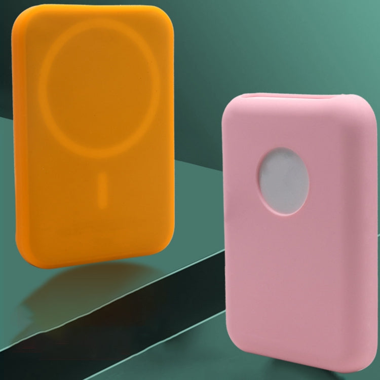 Capa Ultra-Fina de Silicone Magsafing para Bateria Magsafe