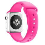 Correia de substituição em silicone com dupla fivela para Apple Watch Series, 7 45mm / 6 & SE & 5 & 4 44mm / 3 & 2 & 1 42mm, 7 41mm / 6 & SE & 5 & 4 40mm / 3 & 2 & 1 38mm