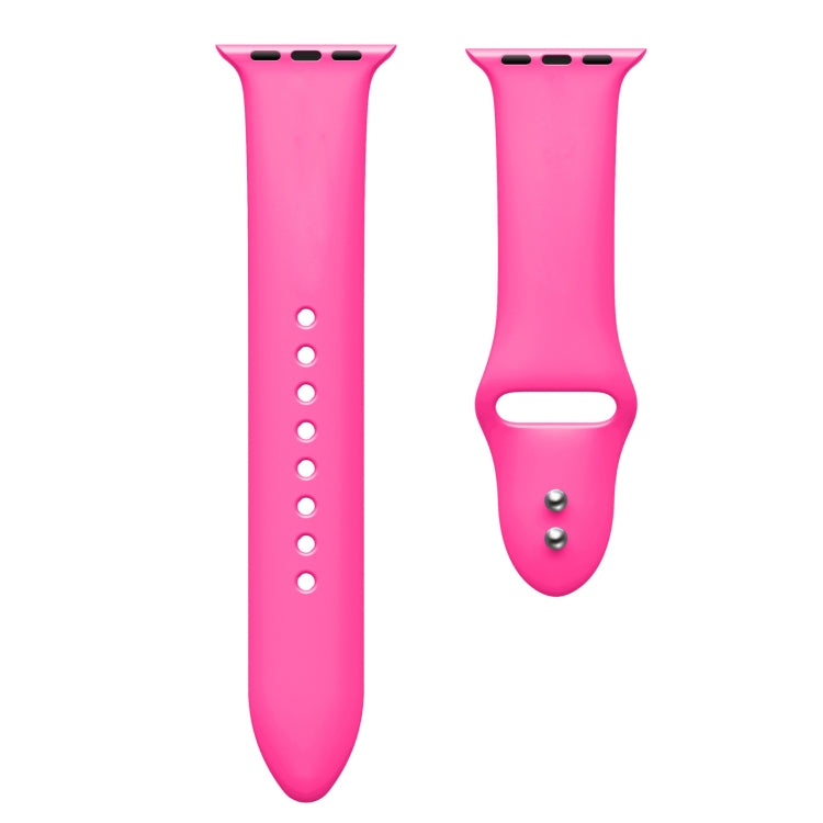Correia de substituição em silicone com dupla fivela para Apple Watch Series, 7 45mm / 6 & SE & 5 & 4 44mm / 3 & 2 & 1 42mm, 7 41mm / 6 & SE & 5 & 4 40mm / 3 & 2 & 1 38mm