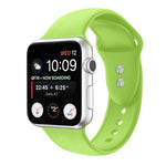 Correia de substituição em silicone com dupla fivela para Apple Watch Series, 7 45mm / 6 & SE & 5 & 4 44mm / 3 & 2 & 1 42mm, 7 41mm / 6 & SE & 5 & 4 40mm / 3 & 2 & 1 38mm