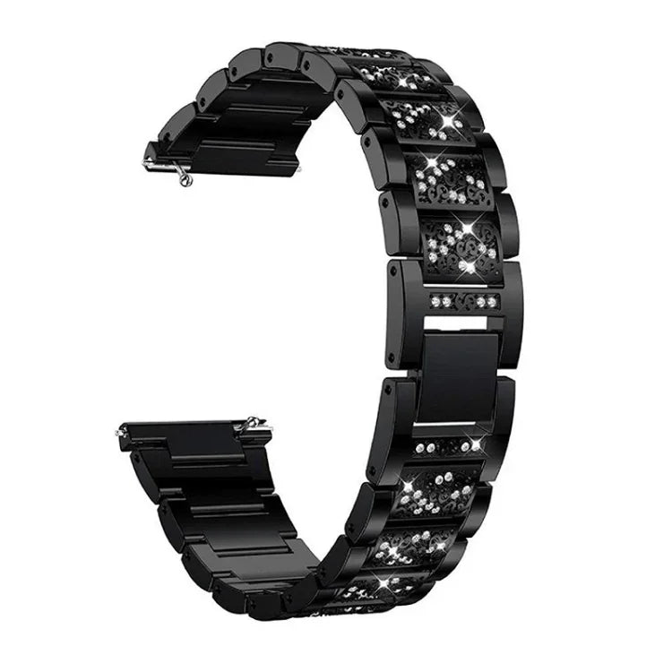 Correia de Substituição em Aço com Três Contas de Diamante, Para Samsung Galaxy Watch Active2