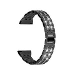 Correia de Substituição em Aço com Duas Fileiras de Diamantes para Samsung Smart Watch, 22mm