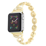 Pulseira de Substituição em Aço Inoxidável Diamante para Apple Watch Series, 7 41mm / 6 & SE & 5 & 4 40mm / 3 & 2 & 1 38mm, 7 45mm / 6 & SE & 5 & 4 44mm / 3 & 2 & 1 42mm