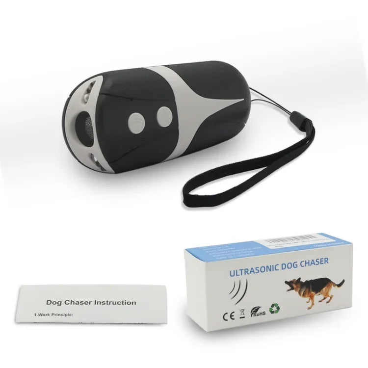 Repelente Ultrassónico Portátil para Cães RC-534 com Luzes LED, RC-534