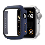 Capa protetora anti-choque em PC+vidro temperado com caixa embalada para Apple Watch 44mm (Laranja), para Apple Watch Series 6 / 5 / 4 / Watch SE 44mm, para Apple Watch Series 6 & SE & 5 & 4 44mm, para Apple Watch Series 3 & 2 & 1 42mm