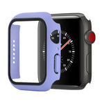 Capa protetora anti-choque em PC+vidro temperado com caixa embalada para Apple Watch 44mm (Laranja), para Apple Watch Series 6 / 5 / 4 / Watch SE 44mm, para Apple Watch Series 6 & SE & 5 & 4 44mm, para Apple Watch Series 3 & 2 & 1 42mm