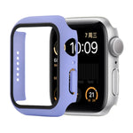 Capa protetora resistente a choques em PC + vidro temperado com caixa embalada para Apple Watch 44mm (Laranja), para Apple Watch Series 6 / 5 / 4 / Watch SE 40mm, para Apple Watch Series 3 & 2 & 1 38mm