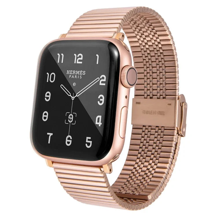 Pulseira substituta em aço multi-baht para Apple Watch Series, 7 45mm / 6 & SE & 5 & 4 44mm / 3 & 2 & 1 42mm, 7 41mm / 6 & SE & 5 & 4 40mm / 3 & 2 & 1 38mm