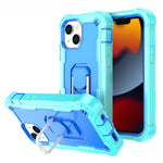 PC + Rubber 3-layers Shockproof Protective Case with Rotating Holder, For iPhone 13 mini, For iPhone 13, For iPhone 13 Pro, For iPhone 13 Pro Max