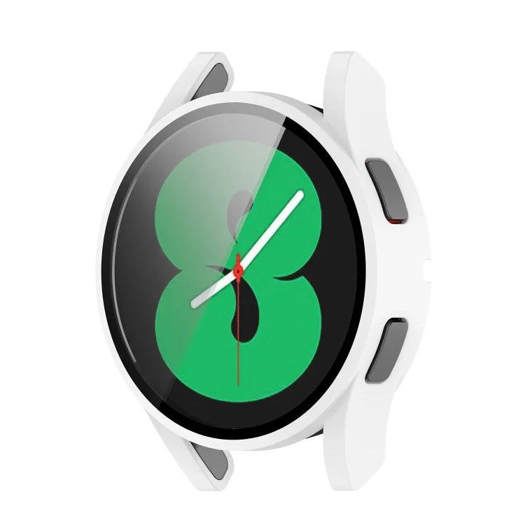 Capa Protetora para PC com Filme de Vidro Temperado, Para Samsung Galaxy Watch4 40mm, Para Samsung Galaxy Watch4 44mm