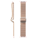Pulseira substituta elástica ajustável com textura rombóide para Apple Watch Series, 7 41mm / 6 & SE & 5 & 4 40mm / 3 & 2 & 1 38mm, 7 45mm / 6 & SE & 5 & 4 44mm / 3 & 2 & 1 42mm