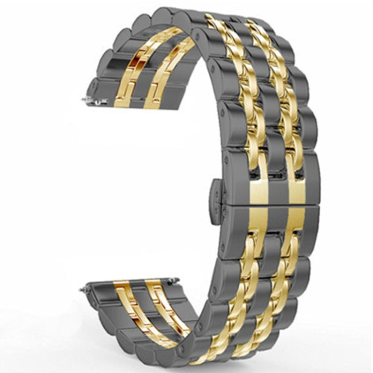Pulseira de Substituição em Aço com Sete Contas, 20mm Versão Feminina, 22mm Versão Masculina