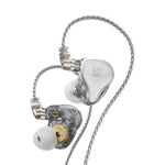 KZ ZAS Auricular com Fio Intra-auricular de Ferro em Anel de 16 Unidades, Versão Standard ZAS (Branco), Versão Standard ZAS (Preto), Versão com Microfone ZAS (Branco), Versão com Microfone ZAS (Preto)