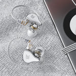 KZ ZAS Auricular com Fio Intra-auricular de Ferro em Anel de 16 Unidades, Versão Standard ZAS (Branco), Versão Standard ZAS (Preto), Versão com Microfone ZAS (Branco), Versão com Microfone ZAS (Preto)