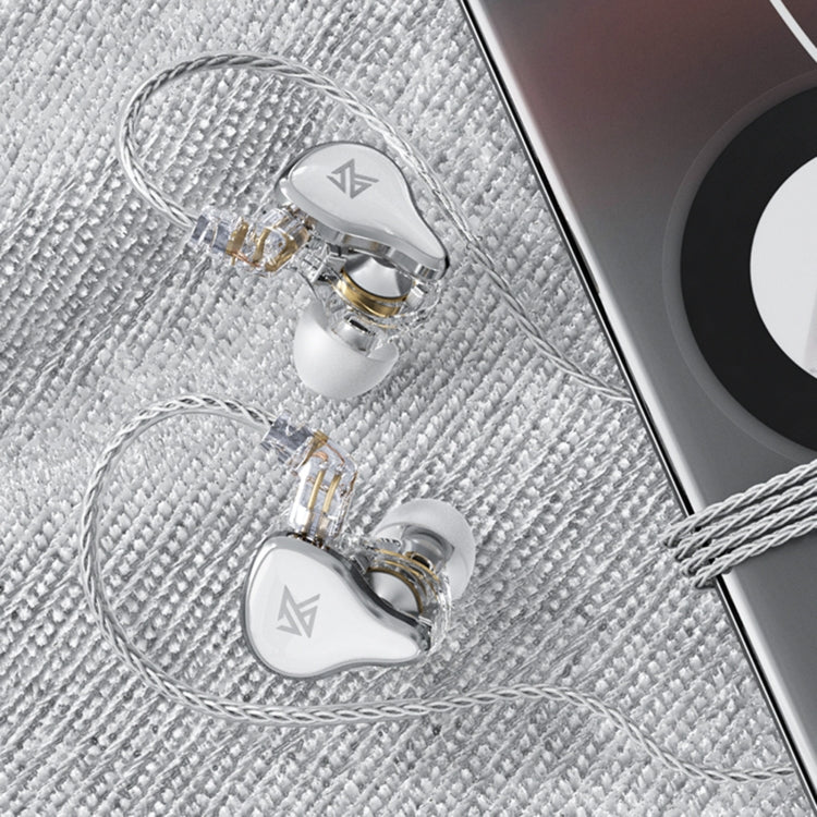 KZ ZAS Auricular com Fio Intra-auricular de Ferro em Anel de 16 Unidades, Versão Standard ZAS (Branco), Versão Standard ZAS (Preto), Versão com Microfone ZAS (Branco), Versão com Microfone ZAS (Preto)