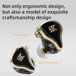 KZ ZAS Auricular com Fio Intra-auricular de Ferro em Anel de 16 Unidades, Versão Standard ZAS (Branco), Versão Standard ZAS (Preto), Versão com Microfone ZAS (Branco), Versão com Microfone ZAS (Preto)