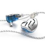 KZ ZAX Auricular Desportivo Gaming com Fio Intra-auricular de Ferro em Anel de 16 Unidades, Versão Standard ZAX (Prateado), Versão Standard ZAX (Preto), Versão com Microfone ZAX (Prateado), Versão com Microfone ZAX (Preto)