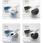 KZ ZAX Auricular Desportivo Gaming com Fio Intra-auricular de Ferro em Anel de 16 Unidades, Versão Standard ZAX (Prateado), Versão Standard ZAX (Preto), Versão com Microfone ZAX (Prateado), Versão com Microfone ZAX (Preto)