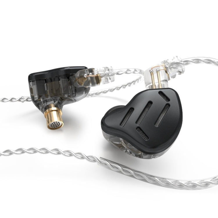 KZ ZAX Auricular Desportivo Gaming com Fio Intra-auricular de Ferro em Anel de 16 Unidades, Versão Standard ZAX (Prateado), Versão Standard ZAX (Preto), Versão com Microfone ZAX (Prateado), Versão com Microfone ZAX (Preto)