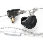 KZ ZAX Auricular Desportivo Gaming com Fio Intra-auricular de Ferro em Anel de 16 Unidades, Versão Standard ZAX (Prateado), Versão Standard ZAX (Preto), Versão com Microfone ZAX (Prateado), Versão com Microfone ZAX (Preto)