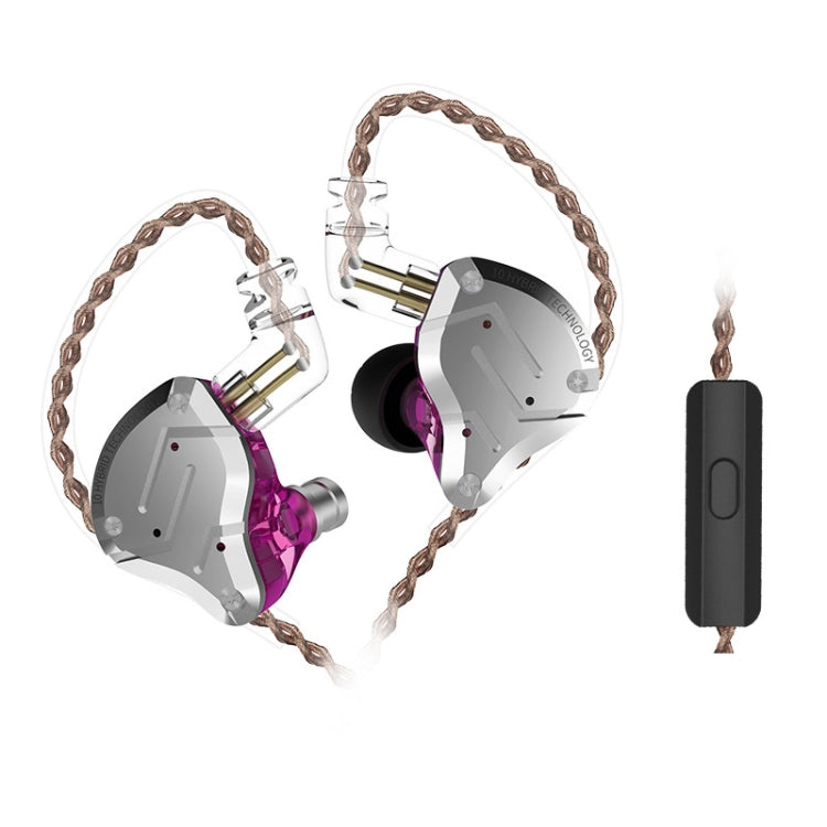KZ ZS10 Pro 10-unit Ring Iron Gaming In-ear Wired Earphone,, ZS10 Pro Mic Version(Purple), ZS10 Pro Mic Version(Diamond Blue), ZS10 Pro Standard Version(Black), ZS10 Pro Standard Version(Blue), ZS10 Pro Standard Version(Streamer Blue)                  ...