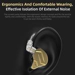 KZ ZSN Pro X Auricular com Fio Intra-auricular de Ferro em Anel com Unidade Híbrida de Metal, Versão Standard ZSN Pro X (Preto), Versão Standard ZSN Pro X (Dourado), Versão com Microfone ZSN Pro X (Preto), Versão com Microfone ZSN Pro X (Dourado)
