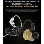 KZ ZSN Pro X Auricular com Fio Intra-auricular de Ferro em Anel com Unidade Híbrida de Metal, Versão Standard ZSN Pro X (Preto), Versão Standard ZSN Pro X (Dourado), Versão com Microfone ZSN Pro X (Preto), Versão com Microfone ZSN Pro X (Dourado)