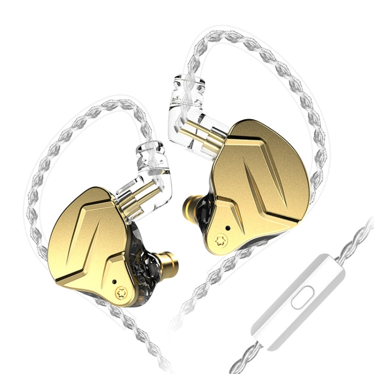 KZ ZSN Pro X Auricular com Fio Intra-auricular de Ferro em Anel com Unidade Híbrida de Metal, Versão Standard ZSN Pro X (Preto), Versão Standard ZSN Pro X (Dourado), Versão com Microfone ZSN Pro X (Preto), Versão com Microfone ZSN Pro X (Dourado)