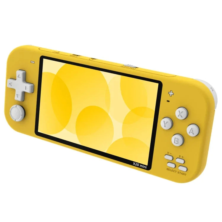 Consola de Jogos Clássicos Portátil X20 mini com Ecrã de 4,3 polegadas e Memória de 8GB, X20 mini / Amarelo, X20 mini / Verde, X20 mini / Azul, X20 mini / Cinzento