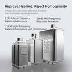 KZ SA08 Auricular TWS Bluetooth Intra-auricular com Quatro Unidades 5BA Balance Armature Sem Fios, SA08